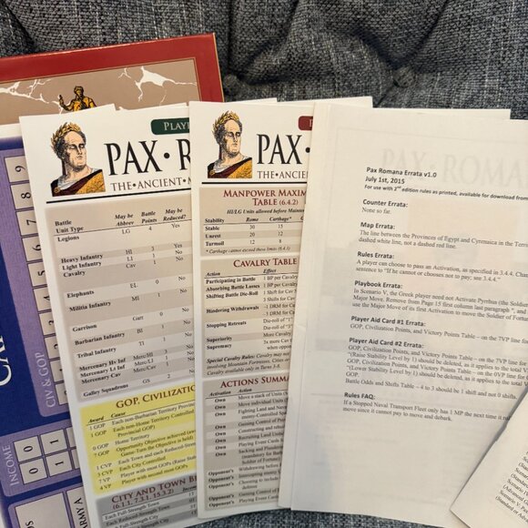 Pax Romana (open, unpunched) GMT 0601-15 GMT Games - Picture 12 of 16